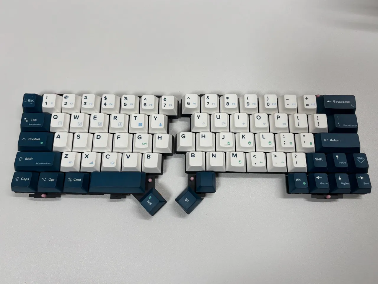 キースイッチ全て取り付け完了